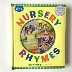 Disney Nursery Rhymes Read-Along Storybook and CD WORKS Board Book 25 Rhymes